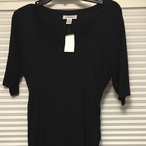 Motherhood maternity black tee dress